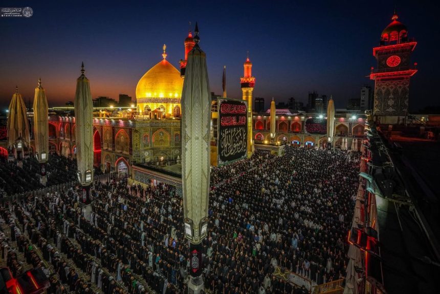 بالصور.. إحياء ذكرى وفاة الرسول (ص) في النجف