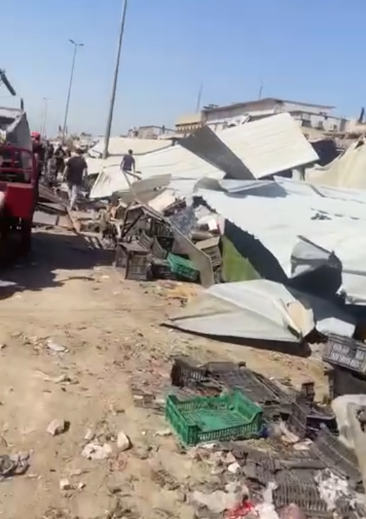 بالفيديو.. إزالة التجاوزات في سوق مريدي بمدينة الصدر شرقي بغداد