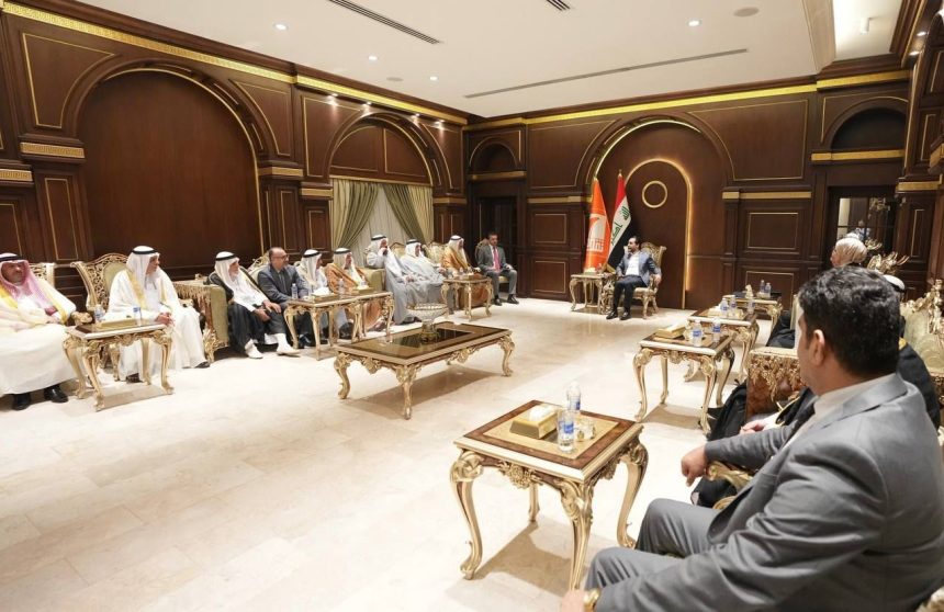 رئيس حزب "تقدم" الرئيس محمد الحلبوسي يستقبل شيوخ ووجهاء عشائر الكبيسات في بغداد والأنبار