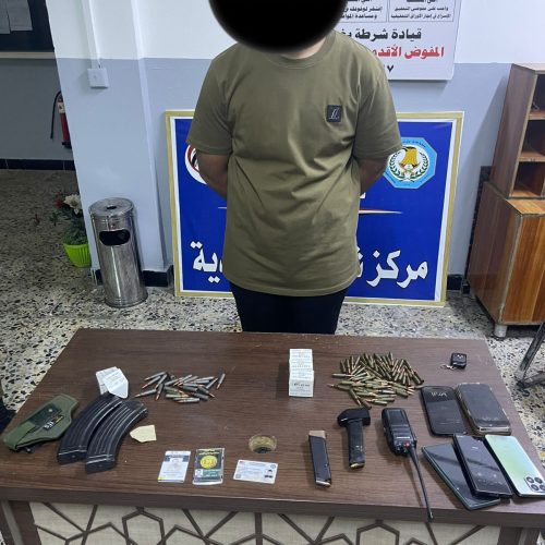 اعتقال شخص يقود مركبة نوع "تاهو" بحوزته اسلحة وهويات مزورة في بغداد