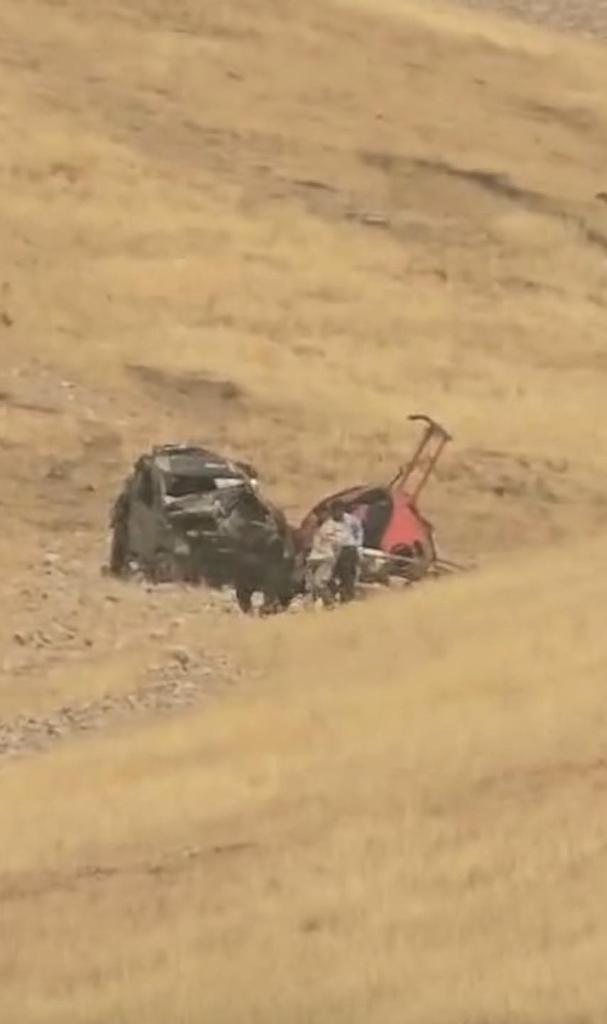 تحطم مروحية خلال محاولتها انتشال جثة سائق بمنطقة جبلية في السليمانية وإصابة اثنين من طاقمها