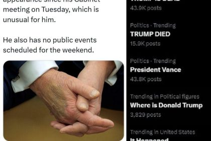 وسم "ترامب ميت" يتصدر منصات التواصل وترقب للكشف عن أسباب تغيبه