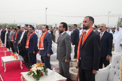 رئيس حزب "تقدم" الرئيس محمد الحلبوسي يحضر تجمّعاً في الضلوعية لمرشَّح الحزب جواد الجبوري