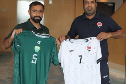 منتخبنا الأولمبي بالطقم الأبيض في مواجهة باكستان في تصفيات كأس آسيا