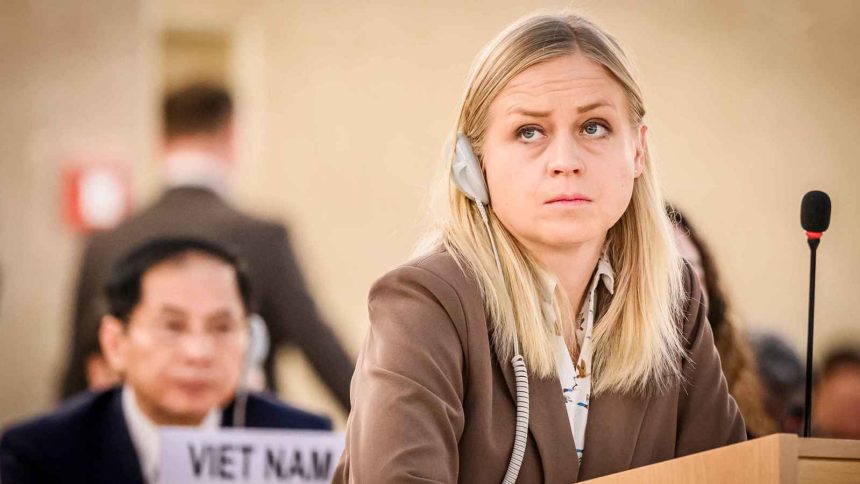 وزيرة الخارجية الفنلندية: قررنا الانضمام لإعلان نيويورك بشأن التسوية السلمية للقضية الفلسطينية وحل الدولتين