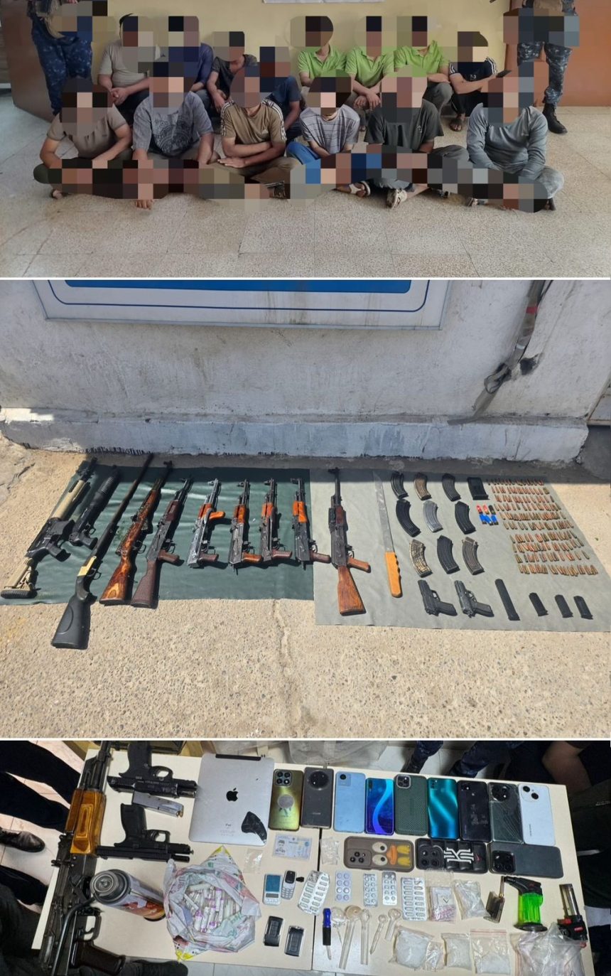 عمليات بغداد: اعتقال 35 متهمًا بينهم بحيازة سلاح غير مرخص ومخالفة شروط الاقامة