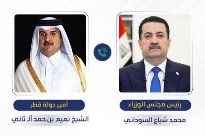 السوداني يجري اتصالاً هاتفياً مع أمير دولة قطر