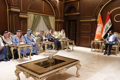 رئيس حزب "تقدم" الرئيس محمد الحلبوسي يستقبل عدداً من شيوخ ووجهاء شمال محافظة بابل