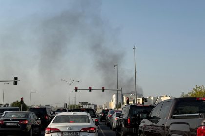 رويترز: تصاعد اعمدة الدخان في حي كتارا بالعاصمة القطرية الدوحة