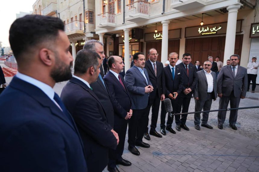 السوداني يفتتح المقطع الأول من شارع الرشيد في بغداد بعد إعادة تأهيله