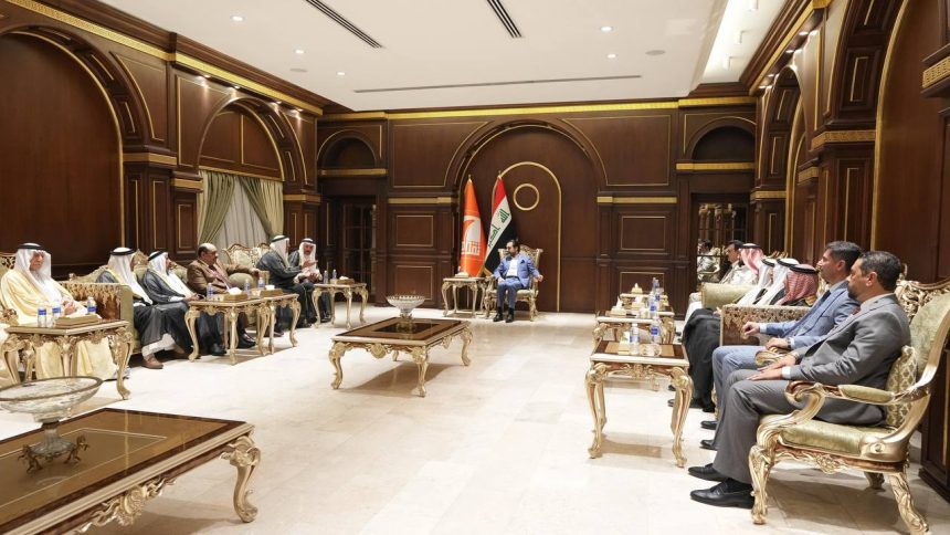 شيوخ ووجهاء قرية الدولاب في الأنبار يؤكدون للرئيس الحلبوسي دعمهم لقيادة ومرشَّحي حزب تقدم