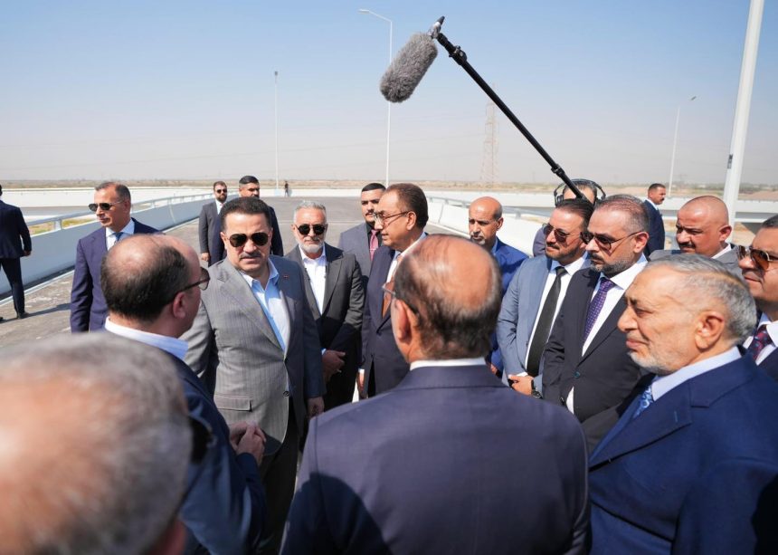السوداني يفتتح مشروع مدخل بغداد – موصل