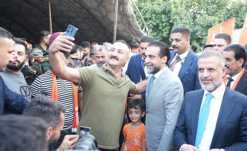 الرئيس الحلبوسي يحضر تجمّعاً في الطارمية لدعم مرشَّح "تقدم" محمد جاسم المشهداني