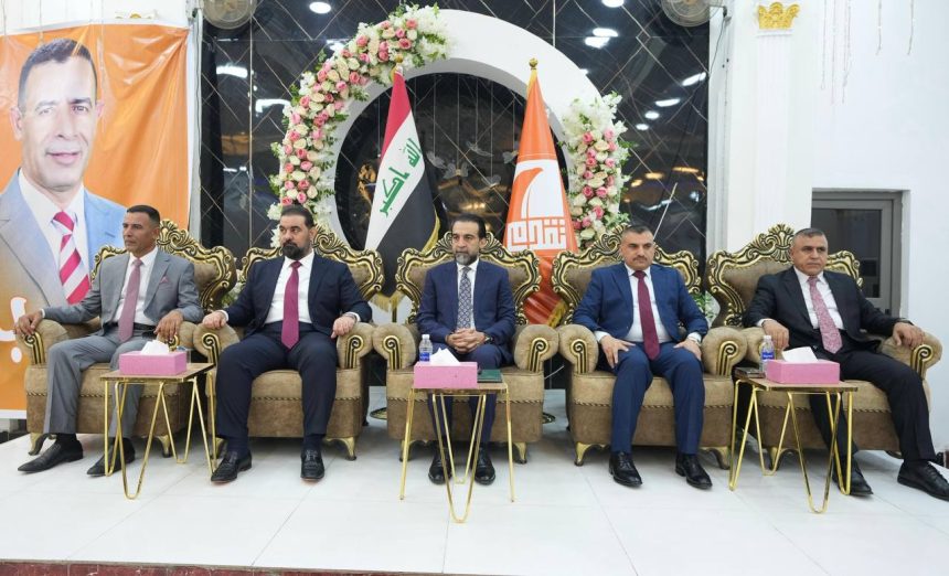 بالصور.. رئيس حزب تقدم الرئيس محمد الحلبوسي يحضر تجمّعاً لدعم مرشَّح الحزب سعد آل ويس العزاوي بديالى