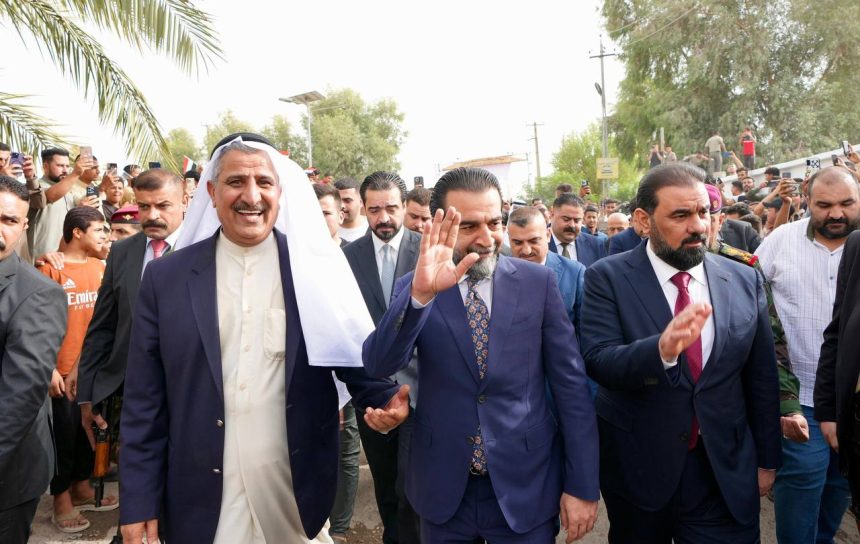 رئيس حزب تقدم الرئيس محمد الحلبوسي يحضر تجمّعاً لمرشَّح الحزب عامر حبيب الخيزران بديالى