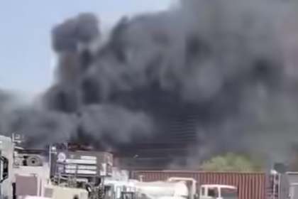 اندلاع حريق داخل مخزن للمواد الغذائية قرب مجمع مشن وسط بغداد