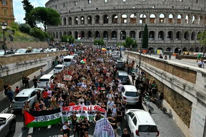 تظاهرات حاشدة بمدن إيطالية للتنديد بالإبادة الجماعية في غزة