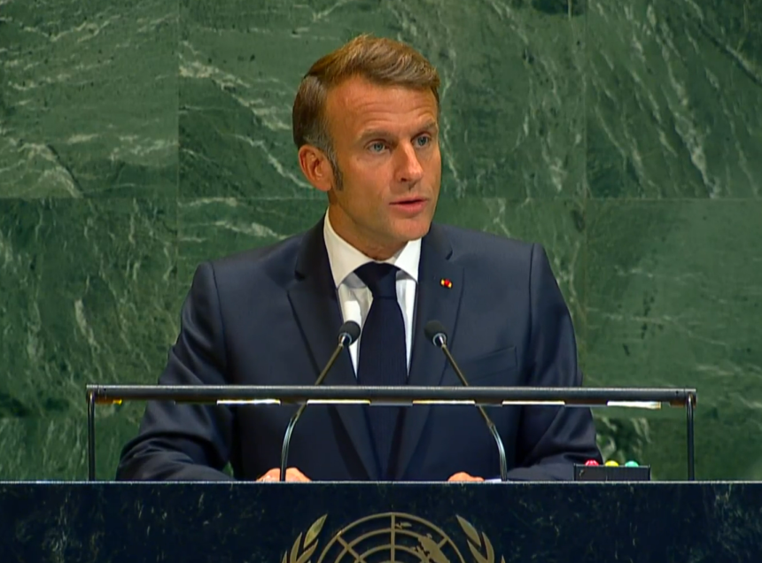 الرئيس الفرنسي: نتحمل مسؤولية جماعية لفشلنا ببناء سلام عادل وشامل في الشرق الأوسط