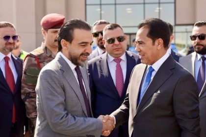 رئيس حزب "تقدم" الرئيس محمد الحلبوسي يصل محافظة نينوى