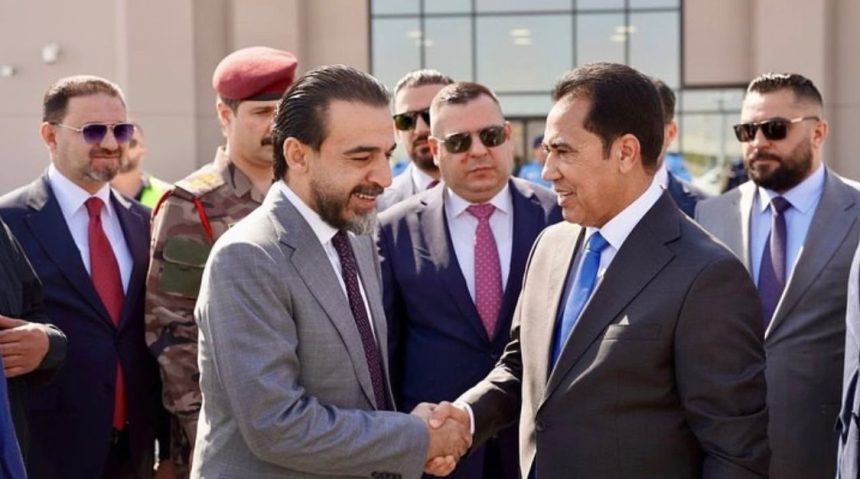 رئيس حزب "تقدم" الرئيس محمد الحلبوسي يصل محافظة نينوى