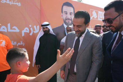 الرئيس الحلبوسي يحضر تجمّعاً لدعم مرشَّح "تقدم" لازم حامد في ناحية حمام العليل بنينوى