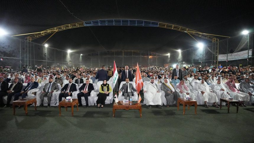 الرئيس الحلبوسي يحضر تجمّعاً لدعم مرشَّحة "تقدم" سهام الجبوري في القيارة بنينوى