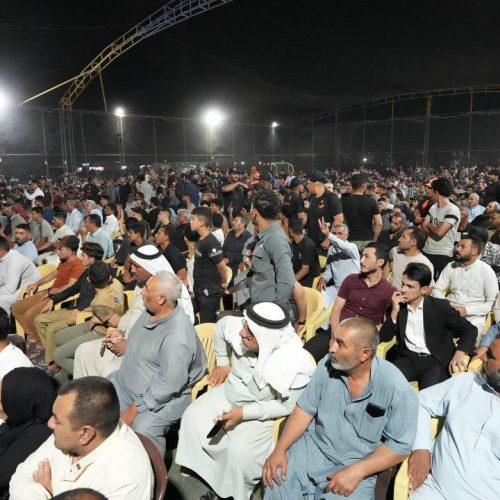 الرئيس الحلبوسي يحضر تجمّعاً لدعم مرشَّحة "تقدم" سهام الجبوري في القيارة بنينوى