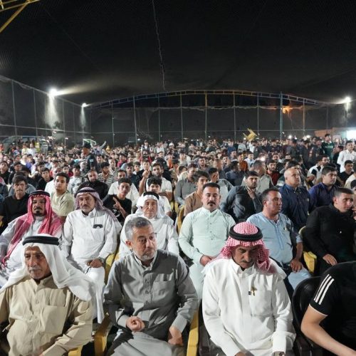 الرئيس الحلبوسي يحضر تجمّعاً لدعم مرشَّحة "تقدم" سهام الجبوري في القيارة بنينوى