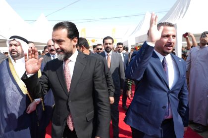 رئيس حزب تقدم الرئيس محمد الحلبوسي يحضر تجمّعاً لدعم مرشَّح الحزب أنمار مرعي في القيارة