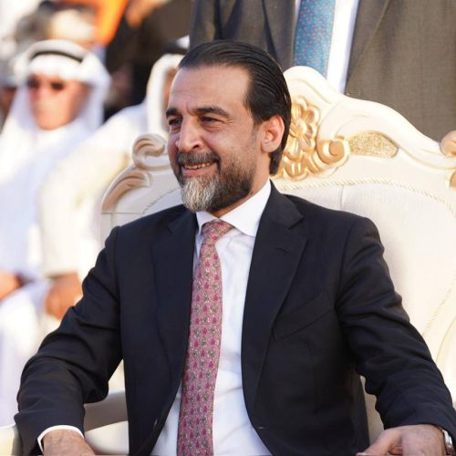 رئيس حزب تقدم الرئيس محمد الحلبوسي يحضر تجمّعاً لدعم مرشَّح الحزب النائب يوسف فرج السبعاوي بنينوى