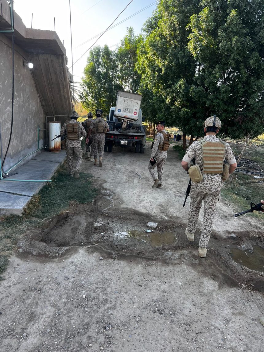 عمليات بغداد تنفذ ممارسات أمنية للبحث والتفتيش بمناطق محيط العاصمة