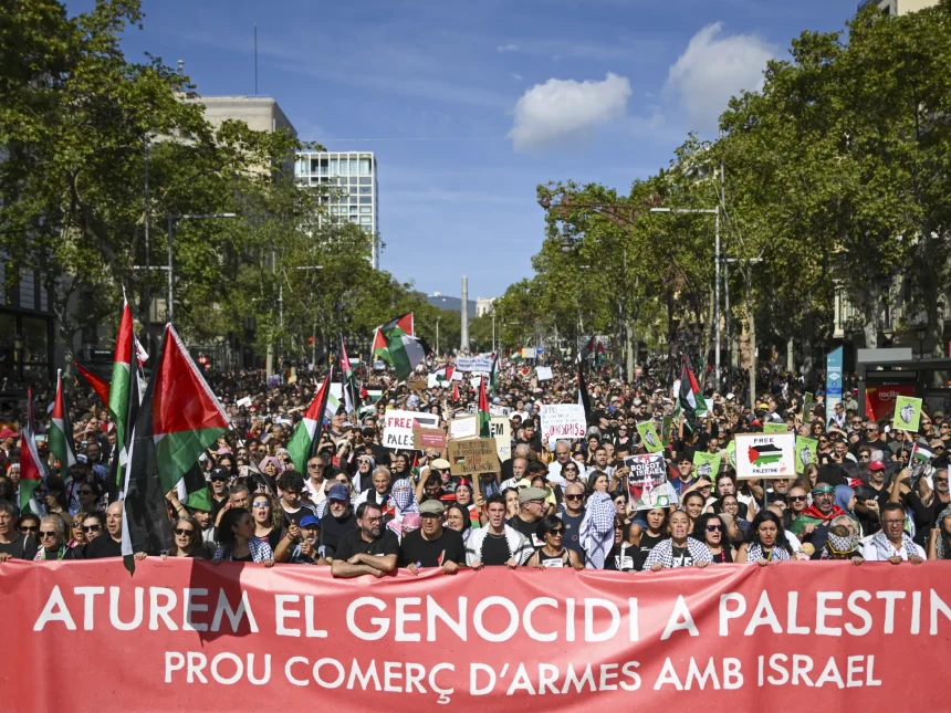 تظاهرات تجتاح شوارع المدن الاوروبية دعمًا للفلسطينيين