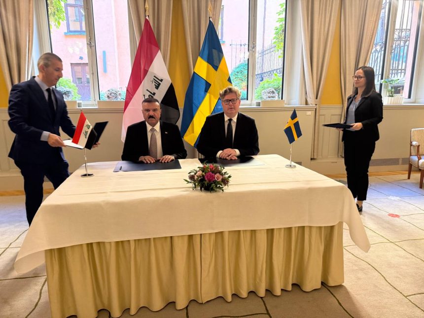 وزير الداخلية يوقع مذكرة تفاهم أمنية مع العدل السويدية ويدعو لإعادة فتح السفارة السويدية ببغداد