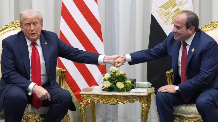 الرئيس المصري: ترامب هو الوحيد القادر على تحقيق السلام في المنطقة