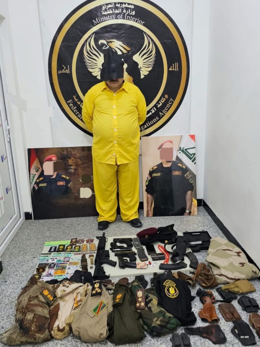 الداخلية: القبض على منتحل صفة ضابط برتبة لواء في كربلاء