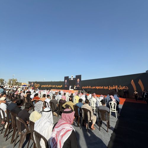 بالصور.. الرئيس الحلبوسي يحضر المؤتمر الجماهيري لمرشح حزب تقدم النائب جميل عبد الحديدي في الموصل