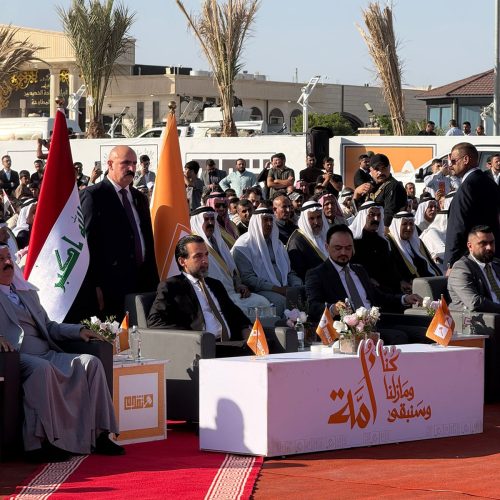 بالصور.. الرئيس الحلبوسي يحضر المؤتمر الجماهيري لمرشح حزب تقدم النائب جميل عبد الحديدي في الموصل