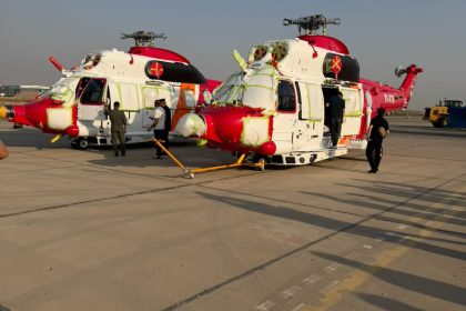 الدفاع المدني تتسلم أول دفعة من الطائرات المروحية المستخدمة في عمليات الإنقاذ والإطفاء