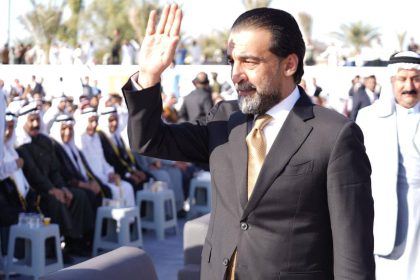 رئيس حزب تقدم الرئيس محمد الحلبوسي يحضر تجمّعاً جماهيرياً لمرشَّح الحزب النائب جميل عبدالمحمود الحديدي في الموصل