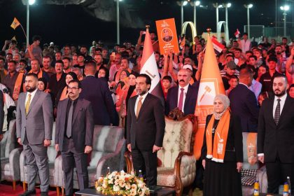 الرئيس الحلبوسي يحضر تجمّعاً جماهيرياً لمرشَّحة "تقدم" النائب محاسن حمدون في نينوى