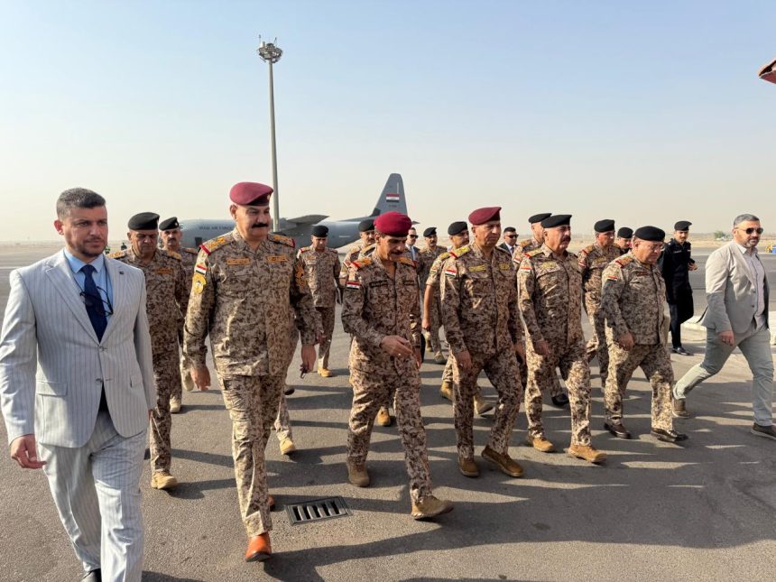 وفد عسكري برئاسة يار الله يصل إلى محافظة النجف