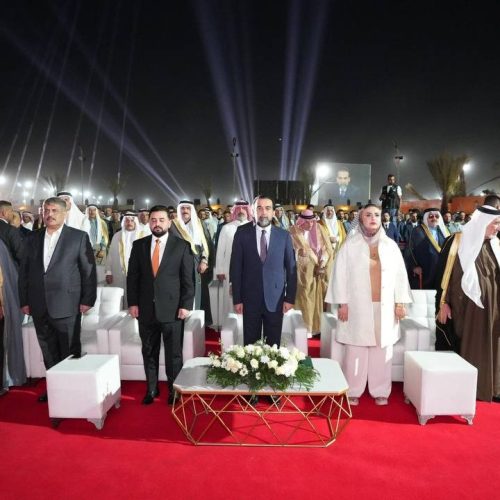 الرئيس الحلبوسي يحضر تجمّعاً جماهيرياً لمرشَّح "تقدم" عز الدين الجبوري في الرضوانية ببغداد