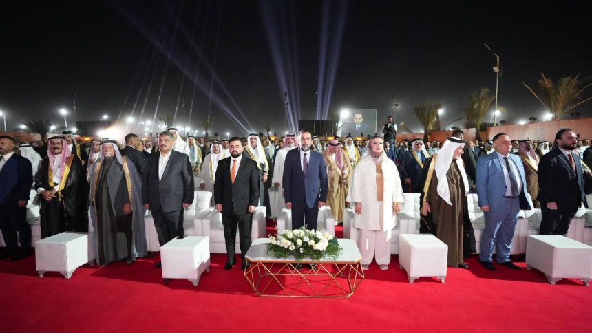 الرئيس الحلبوسي يحضر تجمّعاً جماهيرياً لمرشَّح "تقدم" عز الدين الجبوري في الرضوانية ببغداد