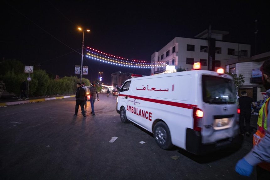 اصابة منتسب واحتراق 3 مركبات بانفجار انبوب غاز داخل احد مقرات شرطة الطاقة جنوبي بغداد