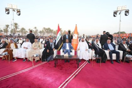 الرئيس الحلبوسي يحضر تجمّعاً جماهيرياً لمرشَّح "تقدم" الشيخ علي الغريري في المحمودية