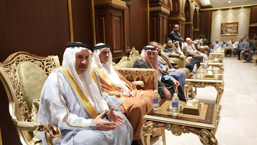 رئيس حزب تقدم الرئيس محمد الحلبوسي يستقبل جمعاً من شيوخ ووجهاء ومثقَّفي بغداد بحضور مرشَّح الحزب ظافر العاني