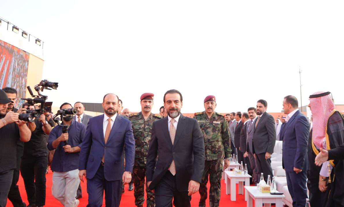 رئيس حزب تقدم الرئيس محمد الحلبوسي يحضر تجمّعاً جماهيرياً لدعم مرشَّح الحزب محافظ الأنبار محمد نوري بقضاء القائم