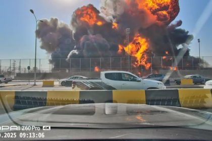 بالفيديو.. مصرع وإصابة عدد من الأشخاص بانفجار أحد التوربينات في مستودع "البرجسية1"