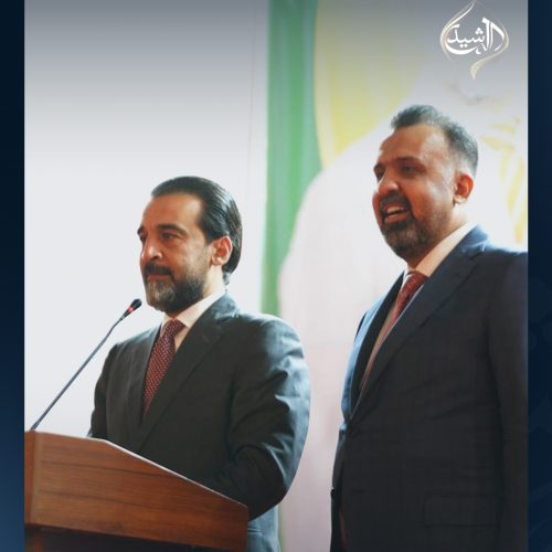 رئيس حزب تقدم الرئيس محمد الحلبوسي يحضر تجمّعاً جماهيرياً لدعم مرشَّح الحزب النائب أحمد رشيد السلماني في القائم