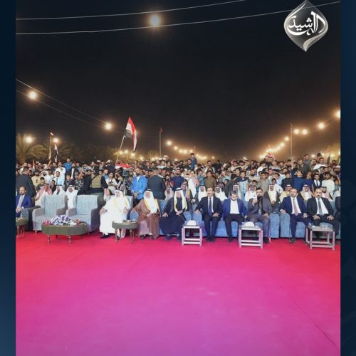 رئيس حزب تقدم الرئيس محمد الحلبوسي يحضر تجمّعاً جماهيرياً لدعم مرشَّح الحزب النائب أحمد رشيد السلماني في القائم